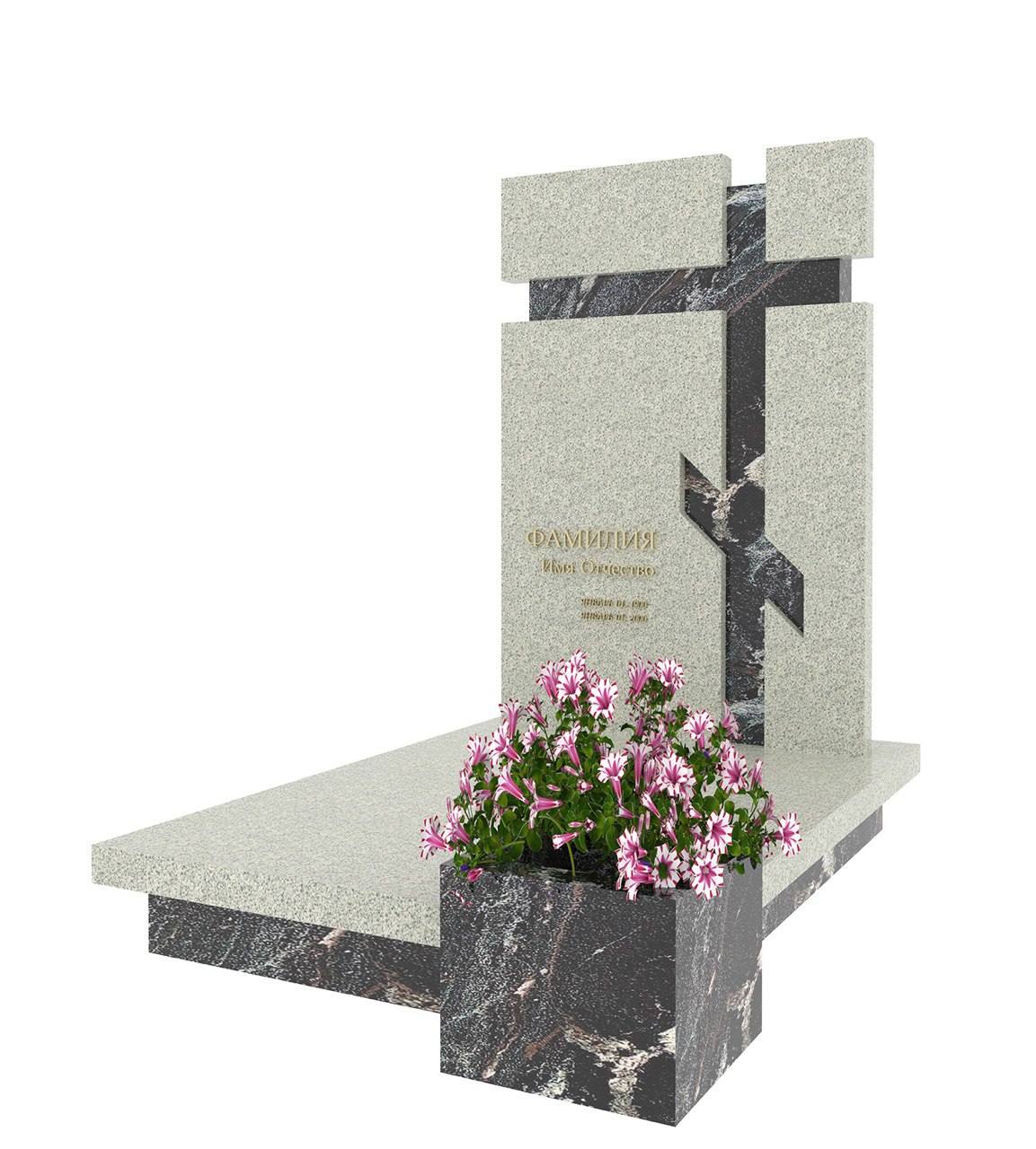 Семейный мемориальный комплекс из гранита Дзержинск